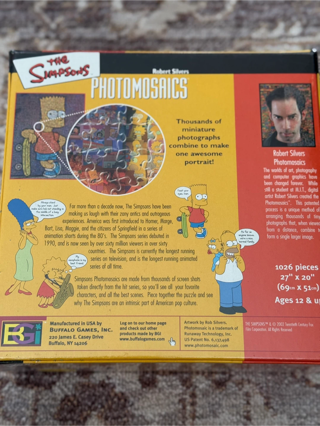 The Simpsons Photomosaics 1026 Piece Puzzle - photo 4