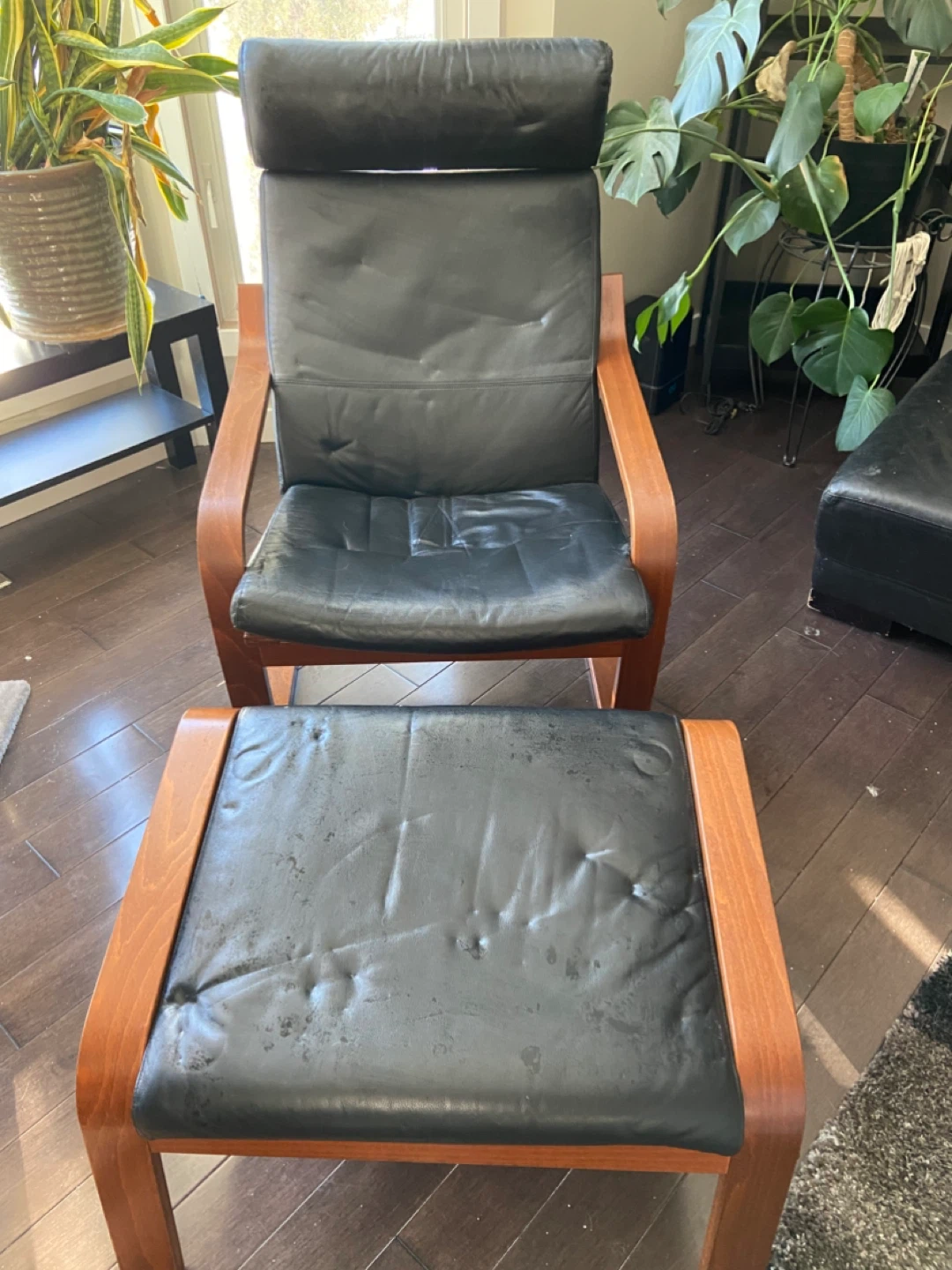 Chair & ottoman