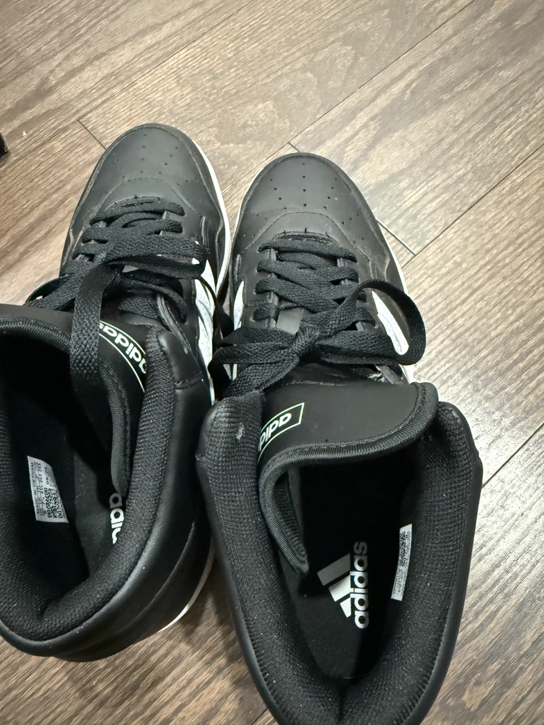 Adidas Hoops 4.0 Mid Black Sneakers - US 8 - photo 3