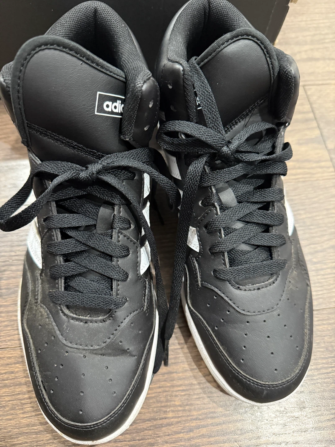 Adidas Hoops 4.0 Mid Black Sneakers - US 8 - photo 2