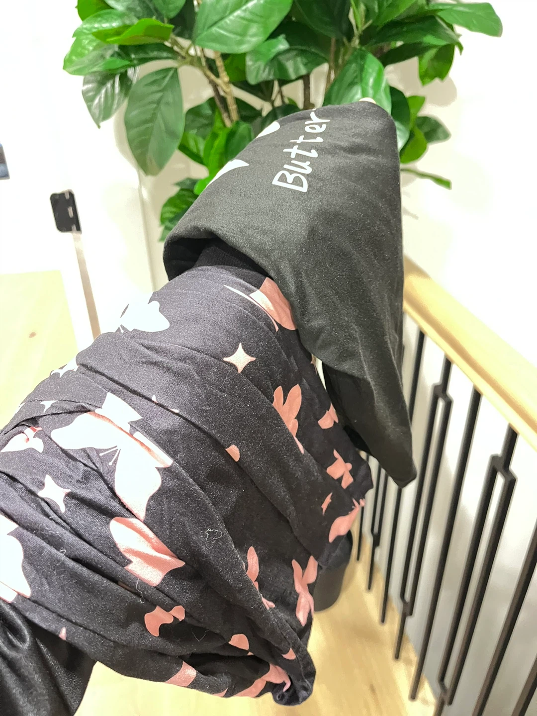 Free Black & Pink Patterned Sleep wear - photo 2