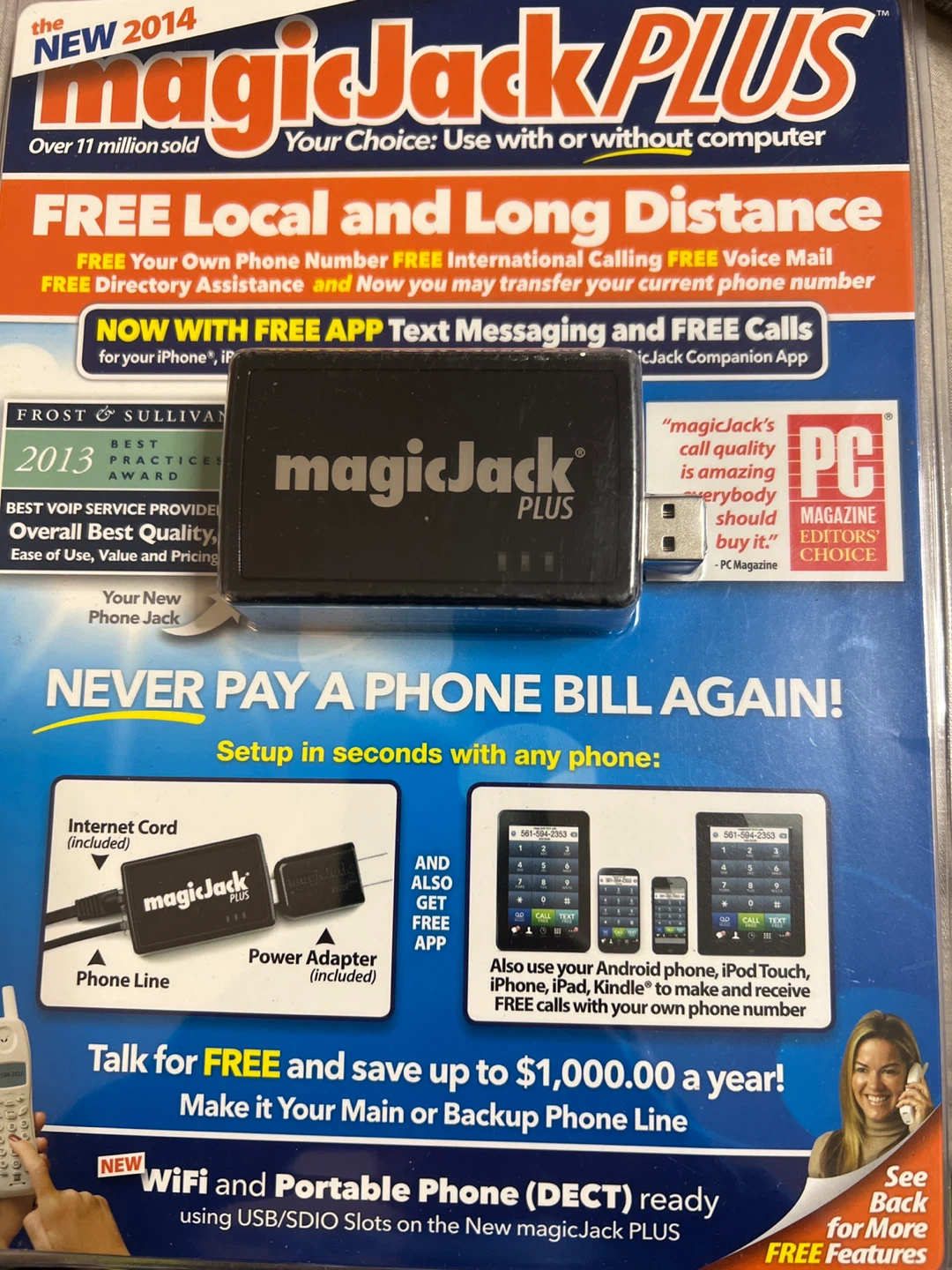 New magicJack PLUS - Never Pay a Phone Bill Again!