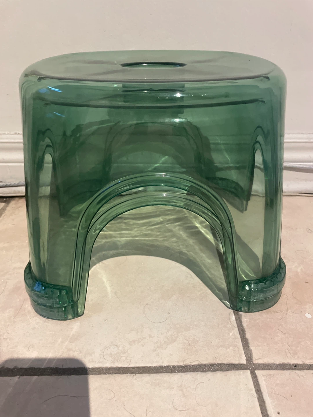 2x Plastico Green Small Stools (75kg capacity) MUST GO OUT