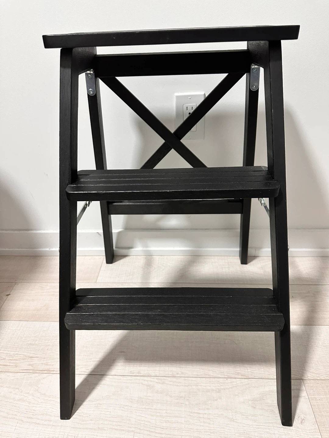 IKEA Bekväm 3-Step Ladder Stool - Black - photo 3
