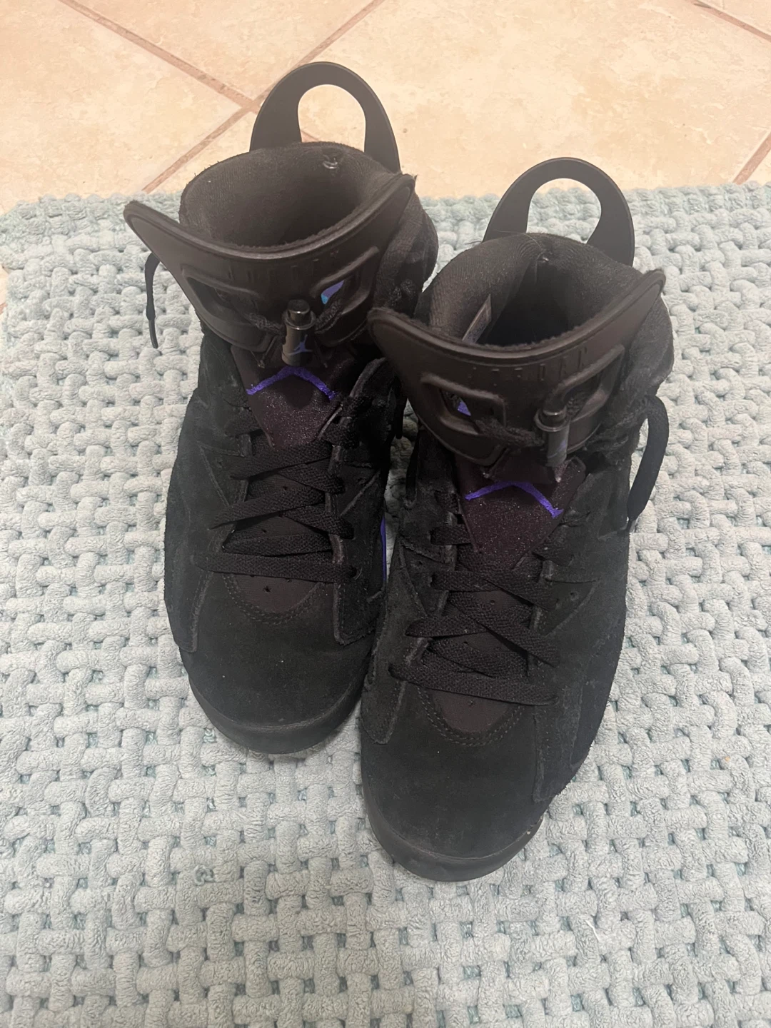 Nike Air Jordan 6 Black/Purple Sneakers - photo 3