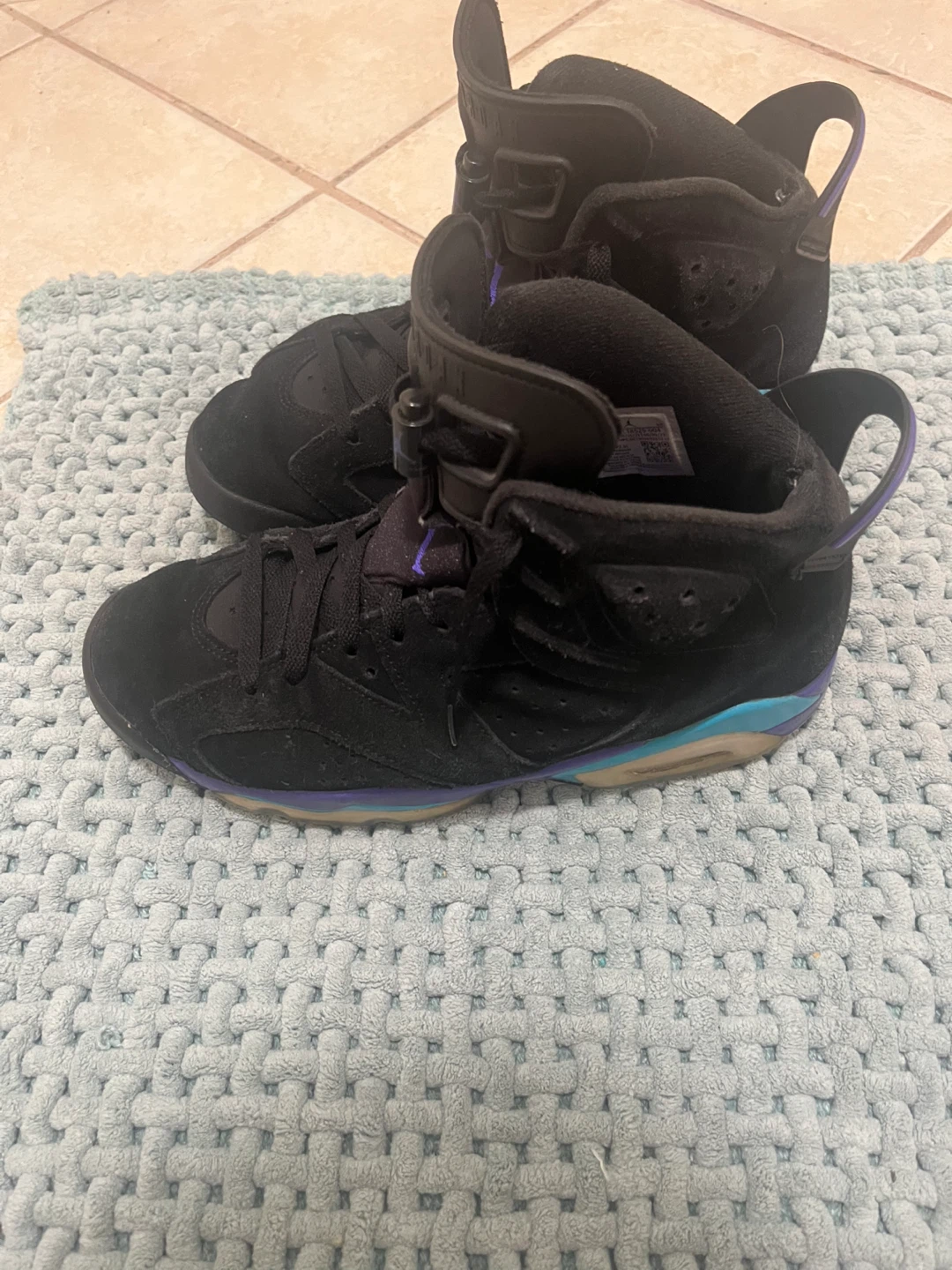 Nike Air Jordan 6 Black/Purple Sneakers - photo 4