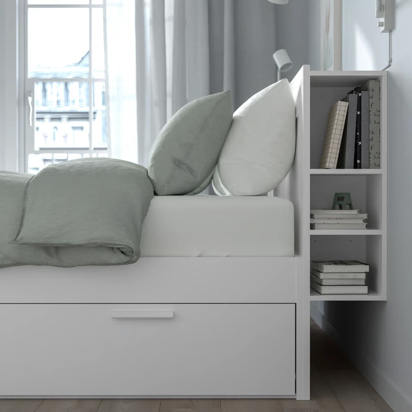 Queen Bed Frame with Storage & Headboard - photo 5