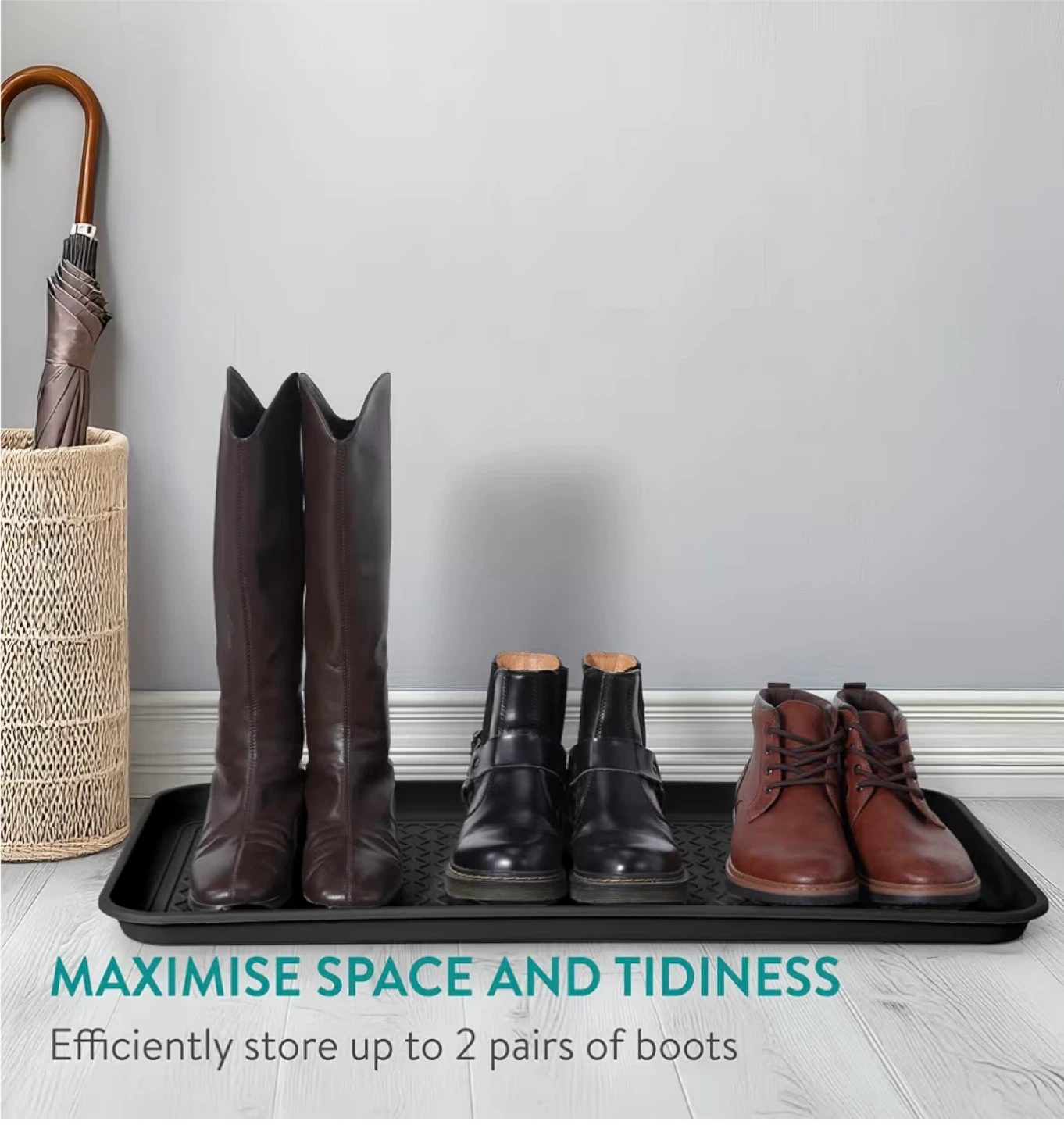 Navaris Black Boot Tray 30”x15” - photo 2