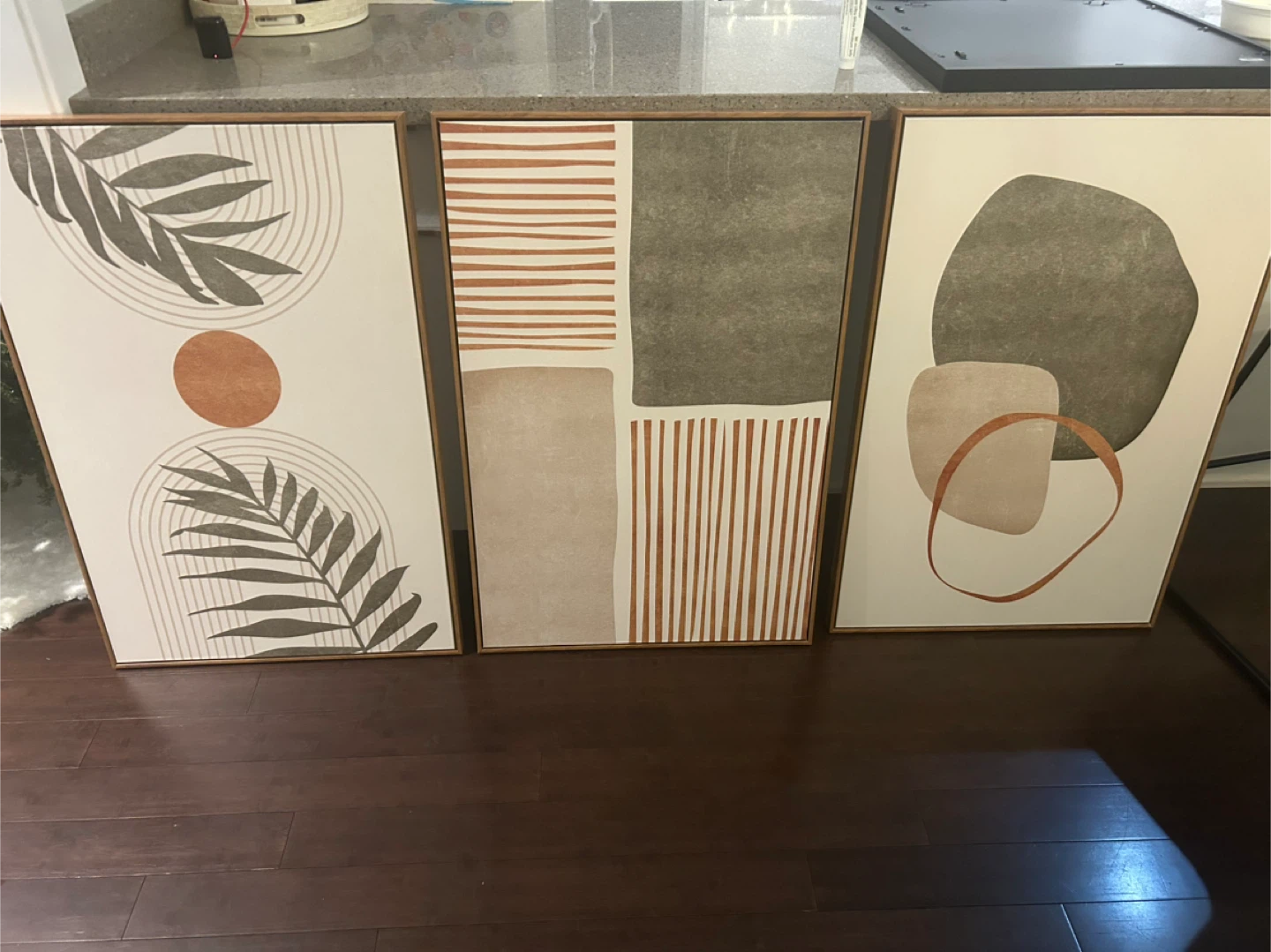 Set of 3 Framed Abstract Prints