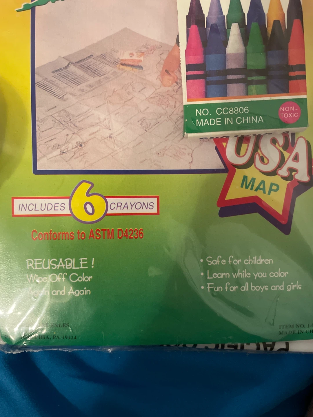 Coloring Map USA with 6 Crayons - New! - photo 2
