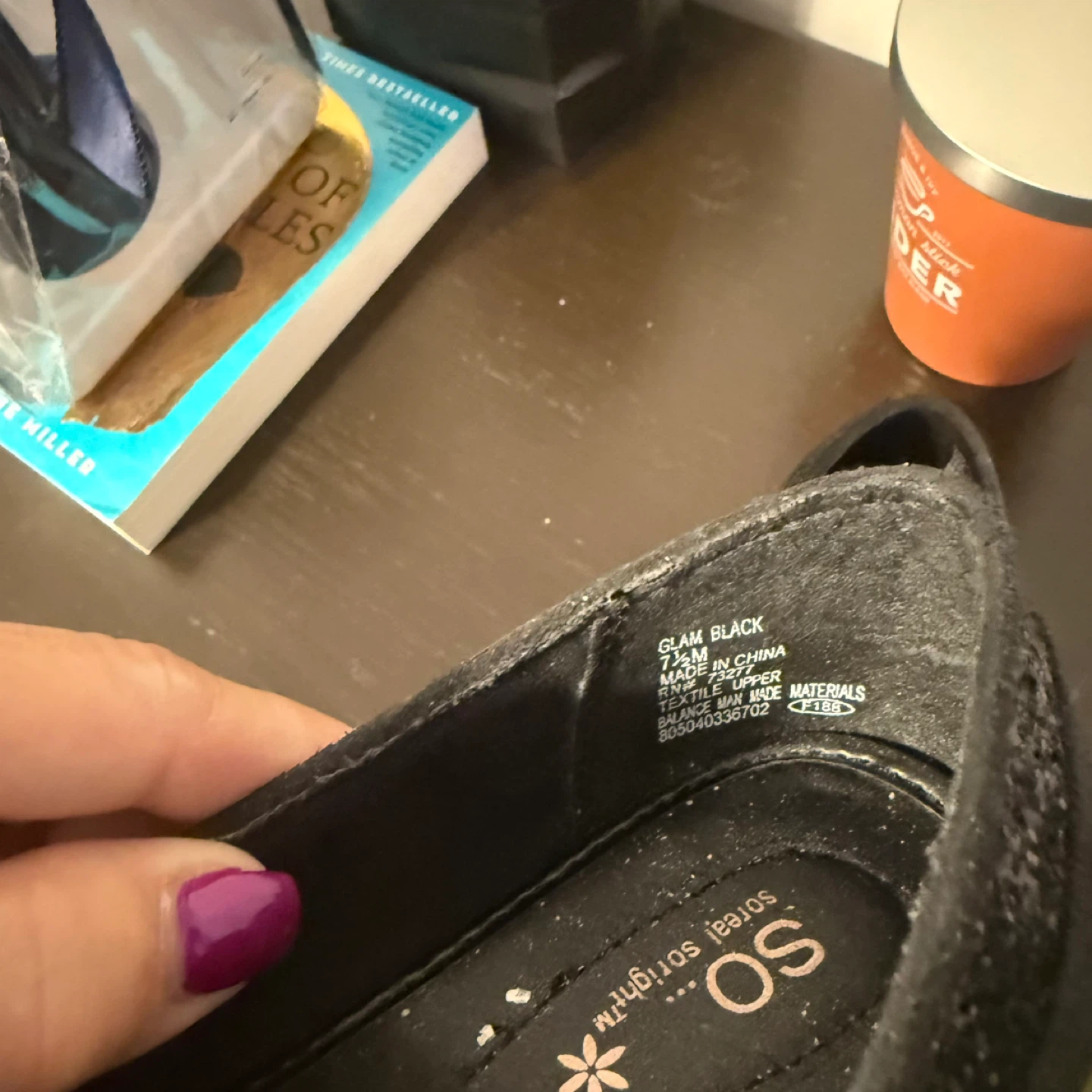 SO Glam Black Flats - Size 7.5M - photo 2