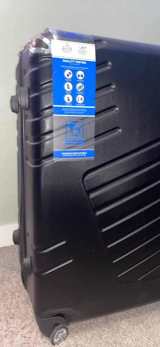 Adventur-Iti Black Hardside Spinner Suitcase - New! - photo 3