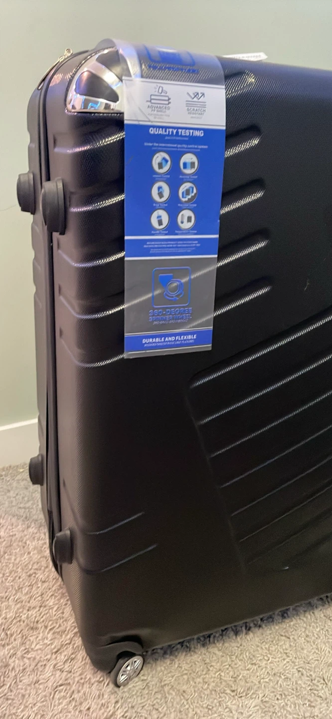 Adventur-Iti Black Hardside Spinner Suitcase - New! - photo 2