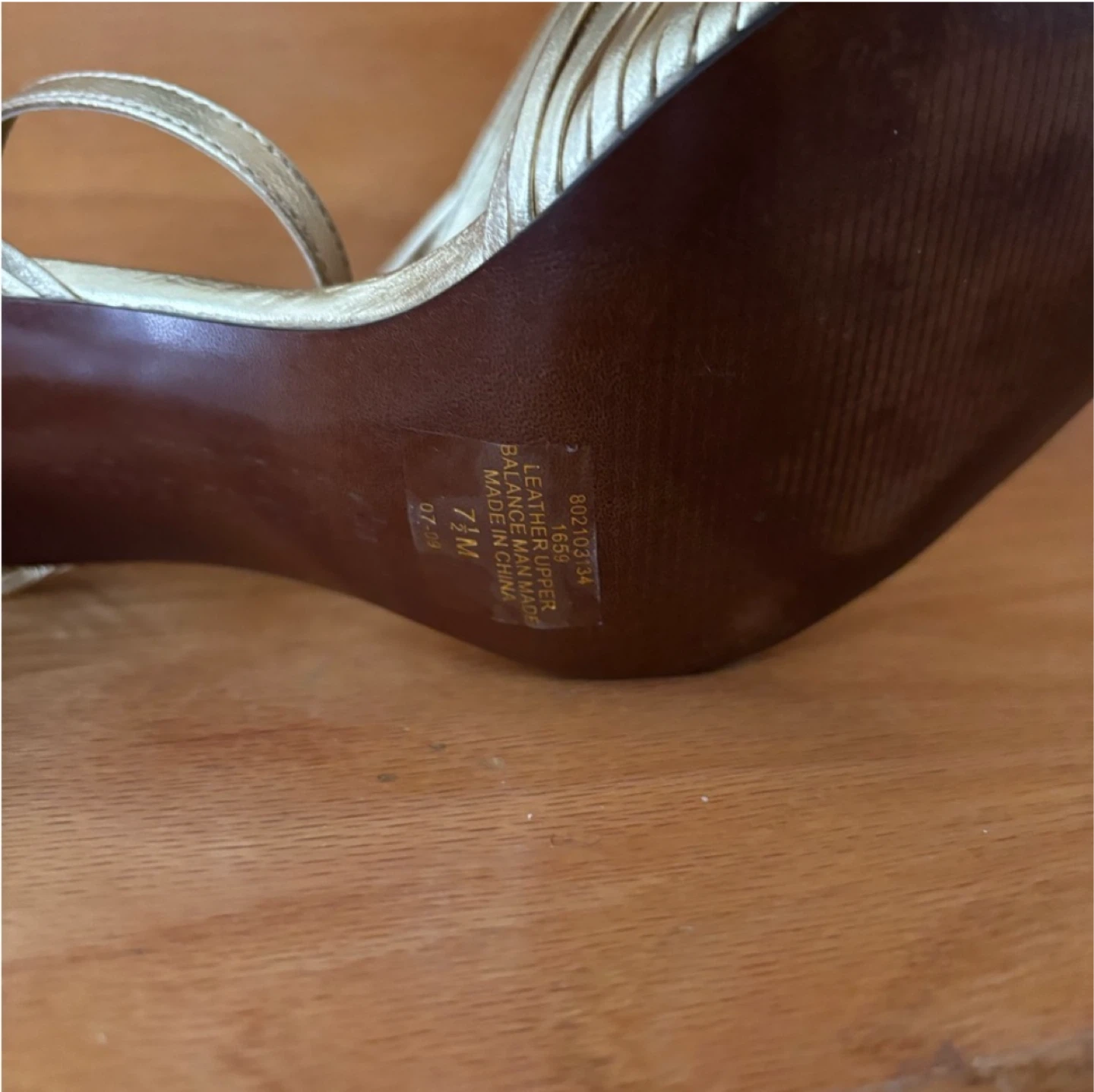 Ralph Lauren Gold Heels - Size 7.5 - photo 3