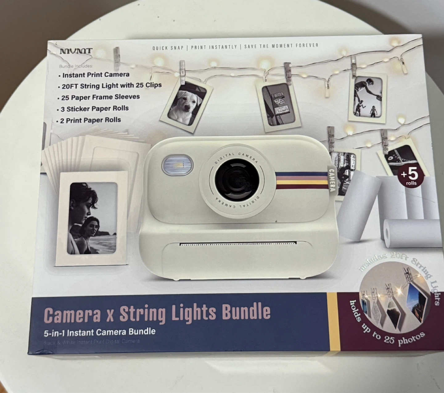 MVMT Digital Kids Camera & String Lights Bundle (5-in-1 Bundle)