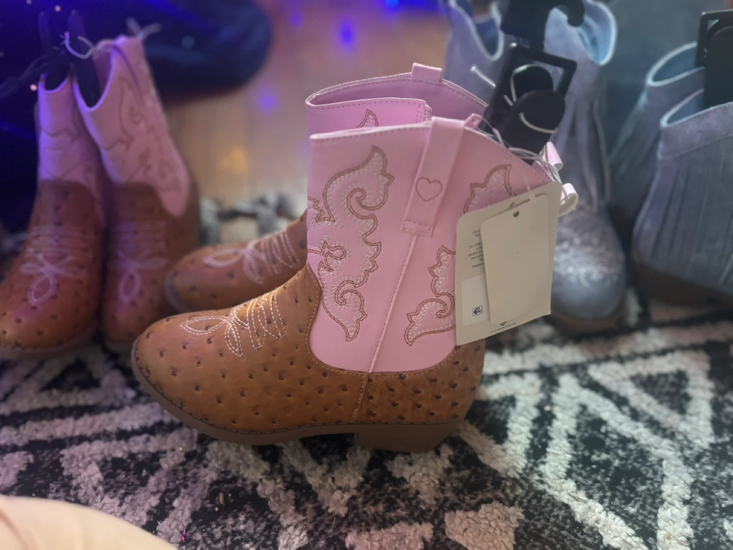 Cowboy Boots - Pink & Brown - photo 2