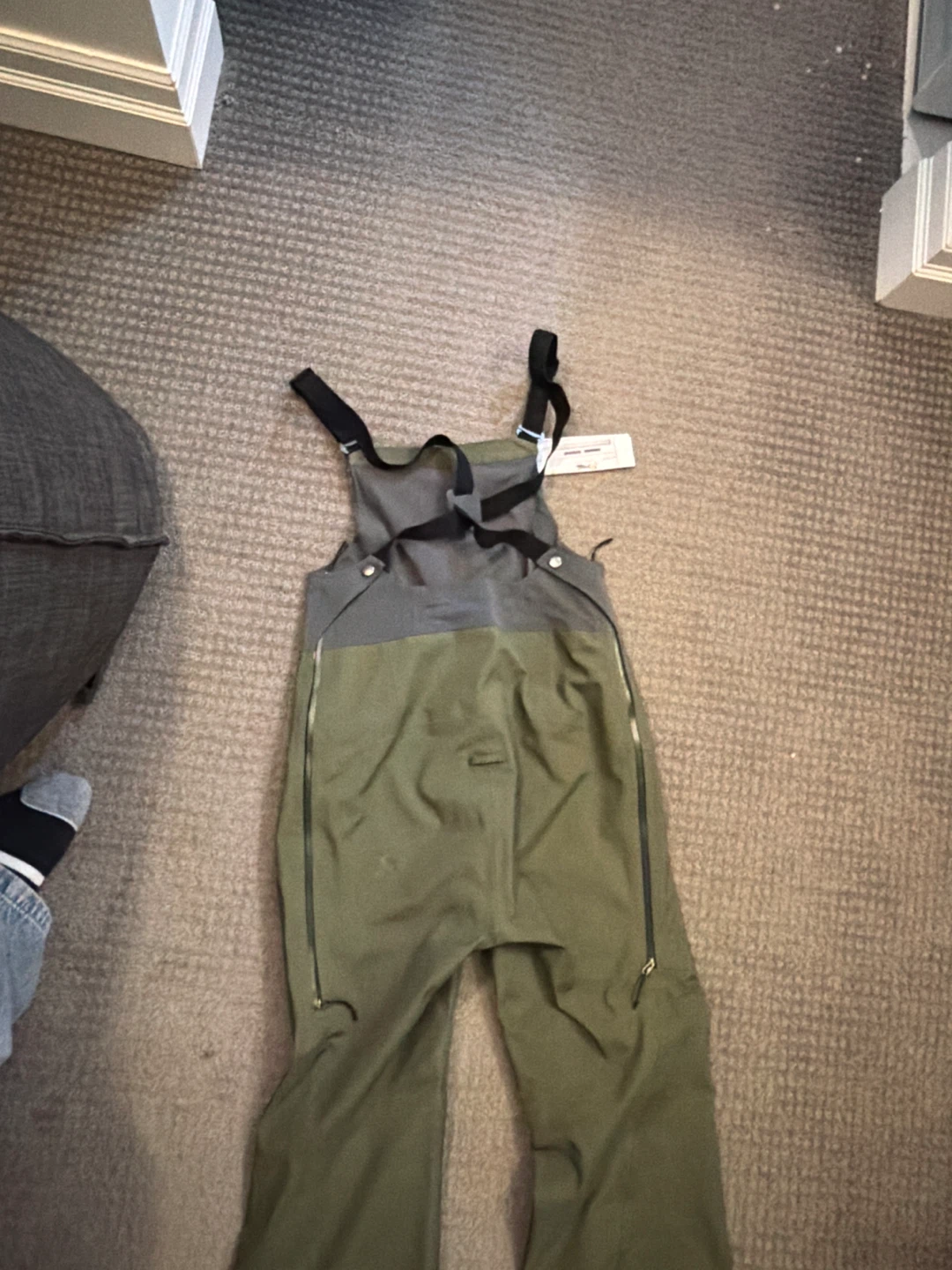 Patagonia Olive Green Snow Bibs - M Size XS - photo 3