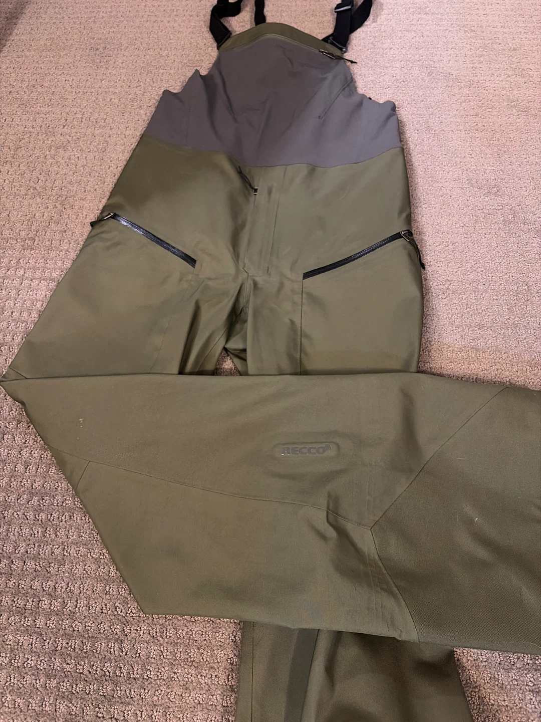 Patagonia Olive Green Snow Bibs - M Size XS - photo 2