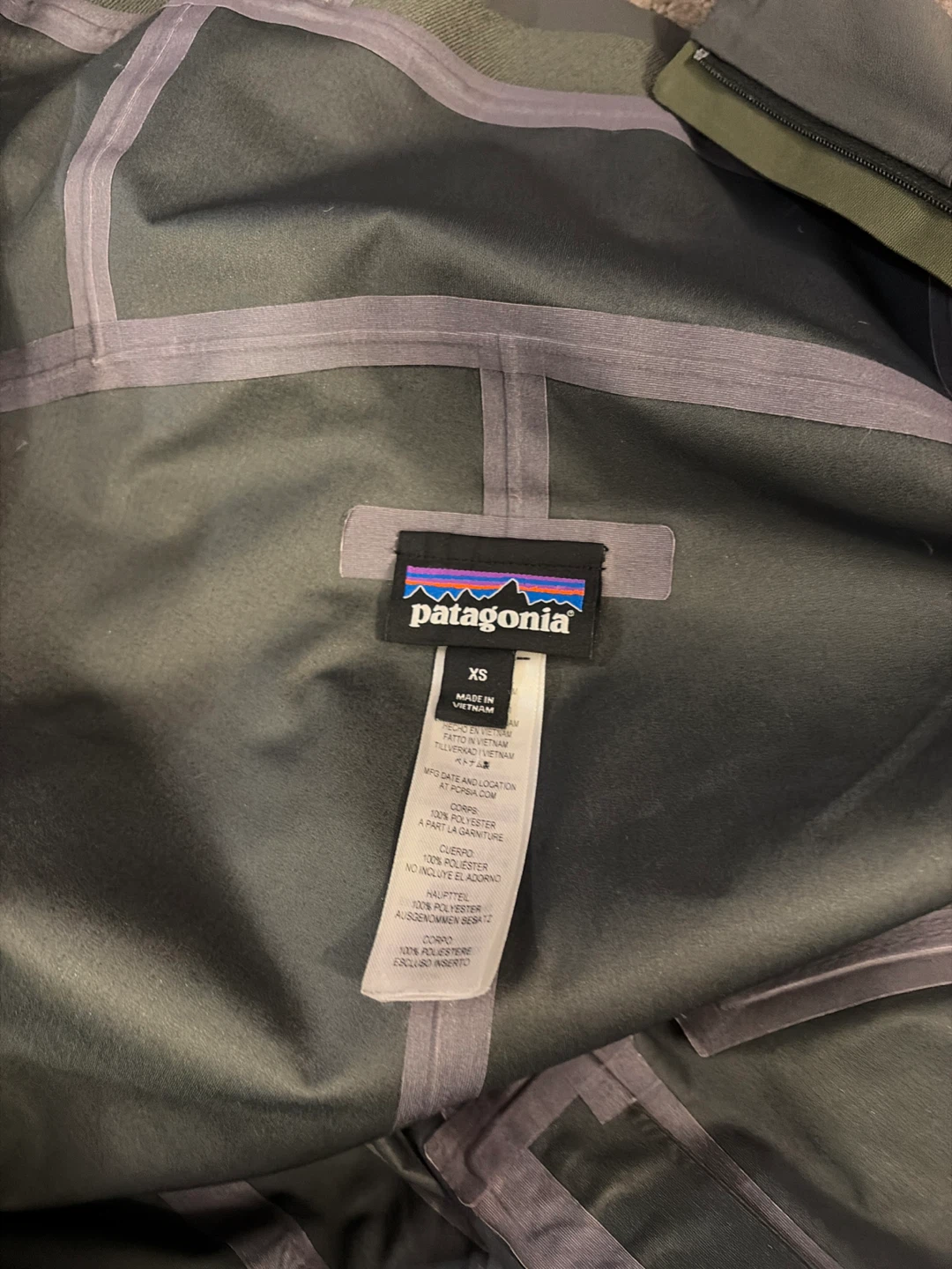 Patagonia Olive Green Snow Bibs - M Size XS - photo 4