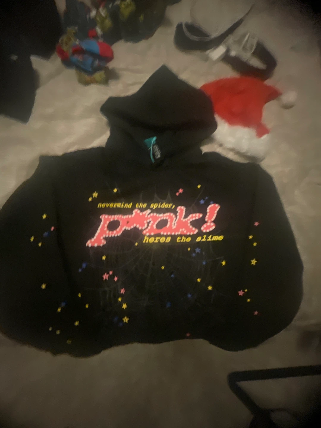Sp5der Black Hoodie