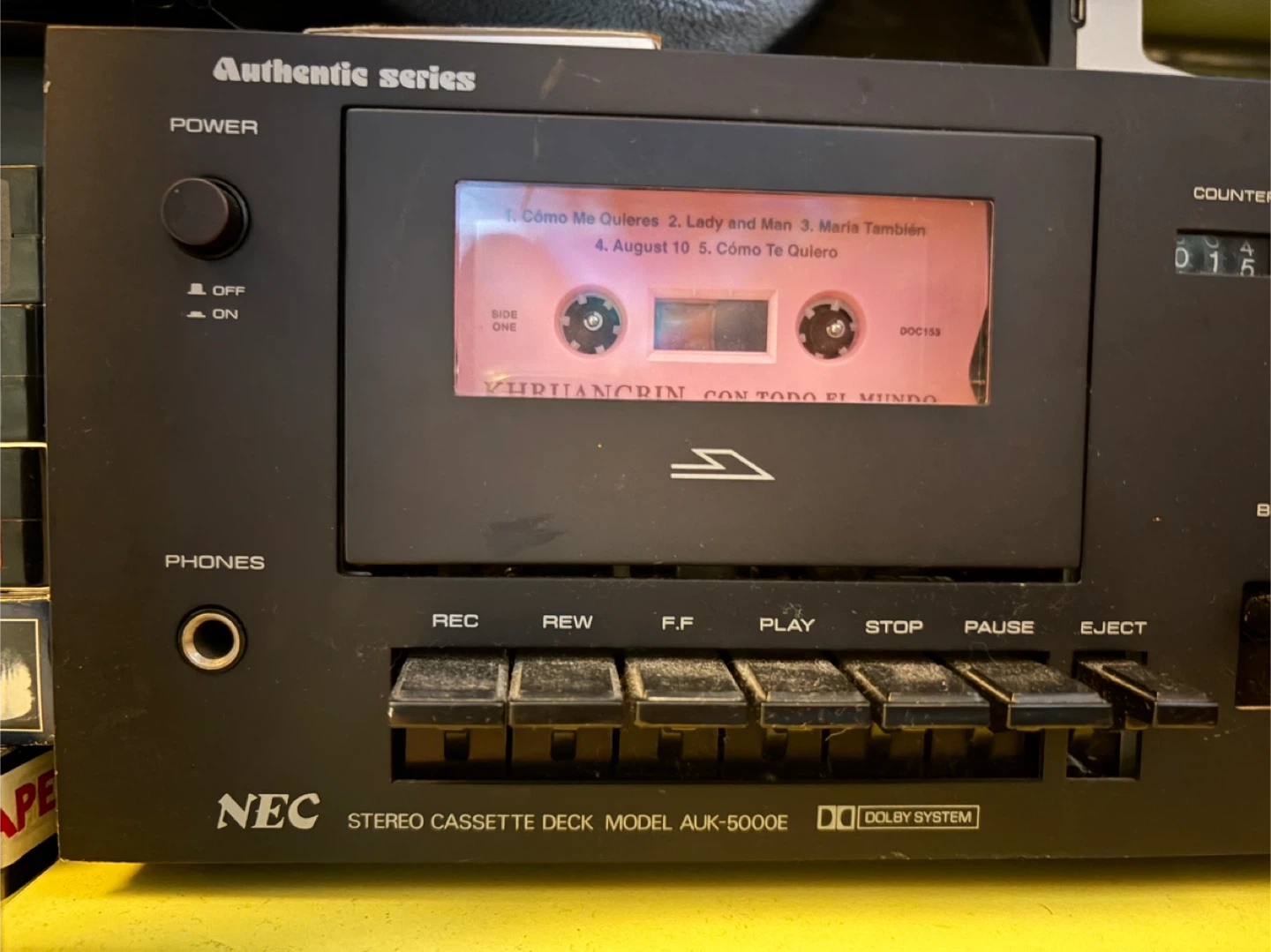 NEC AUK-5000E Stereo Cassette Deck (needs fuse replacement) - photo 3