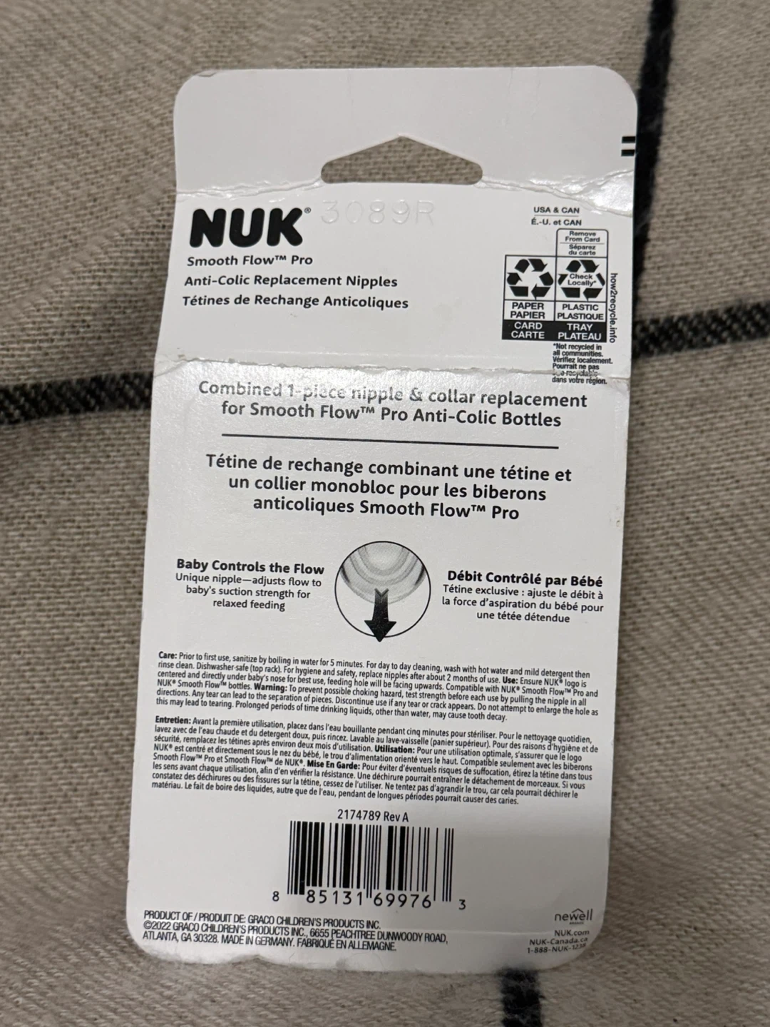 NUK Smooth Flow Pro Anti-Colic Replacement Nipples - photo 2