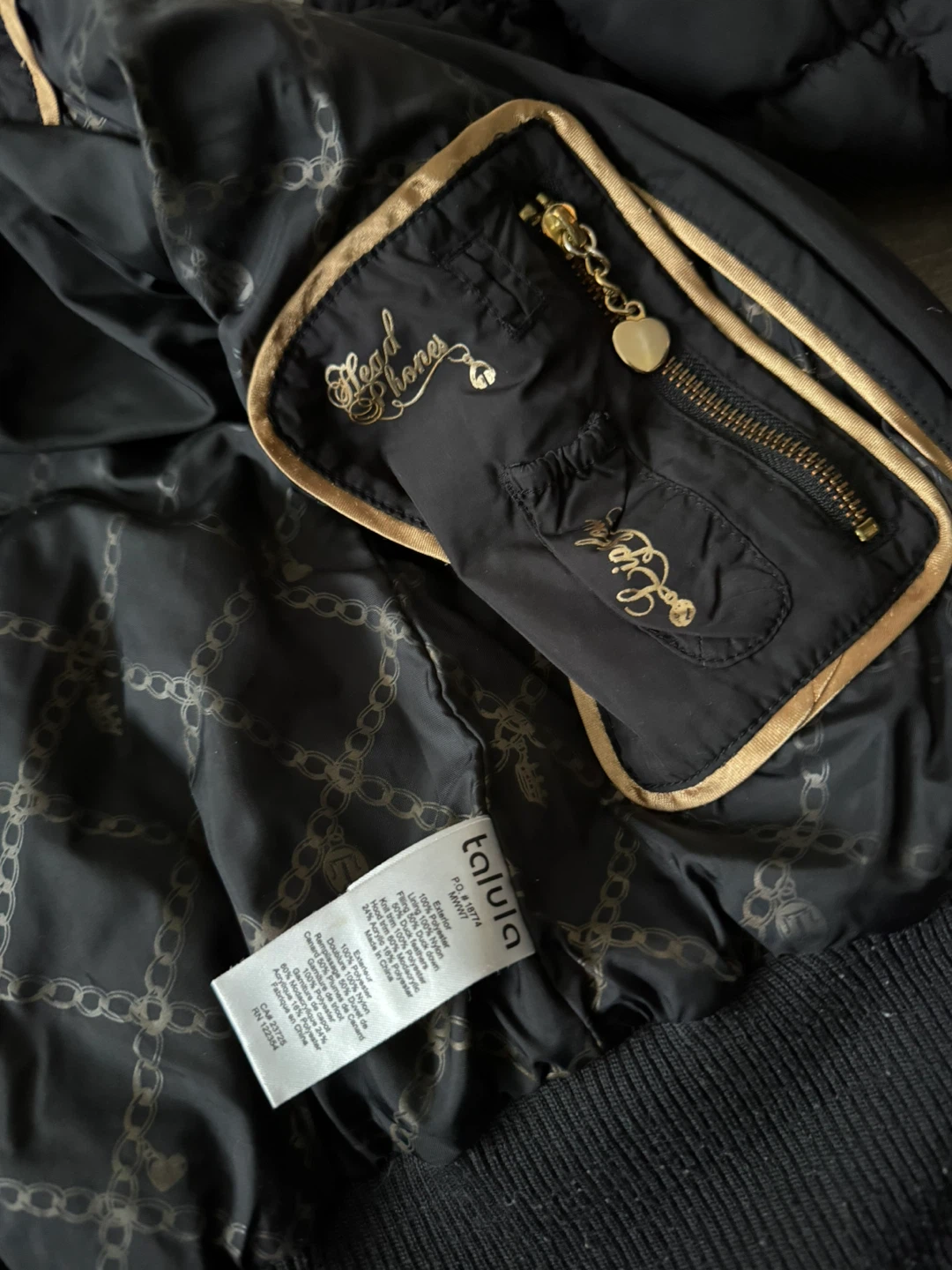 Talula Black Puffer Jacket - Size Small - photo 4