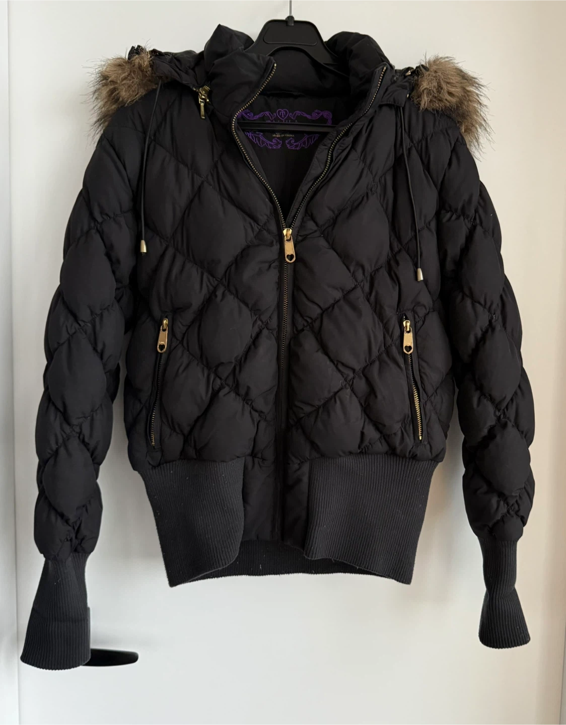 Talula Black Puffer Jacket - Size Small