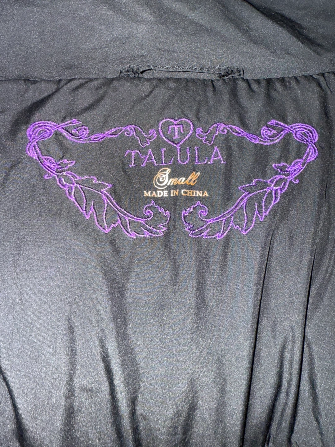 Talula Black Puffer Jacket - Size Small - photo 2