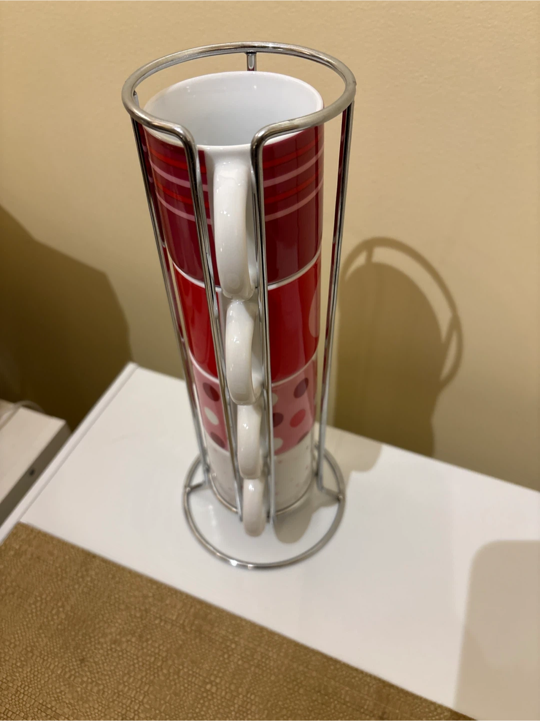 New Mugs with Stand - Red & White - photo 2