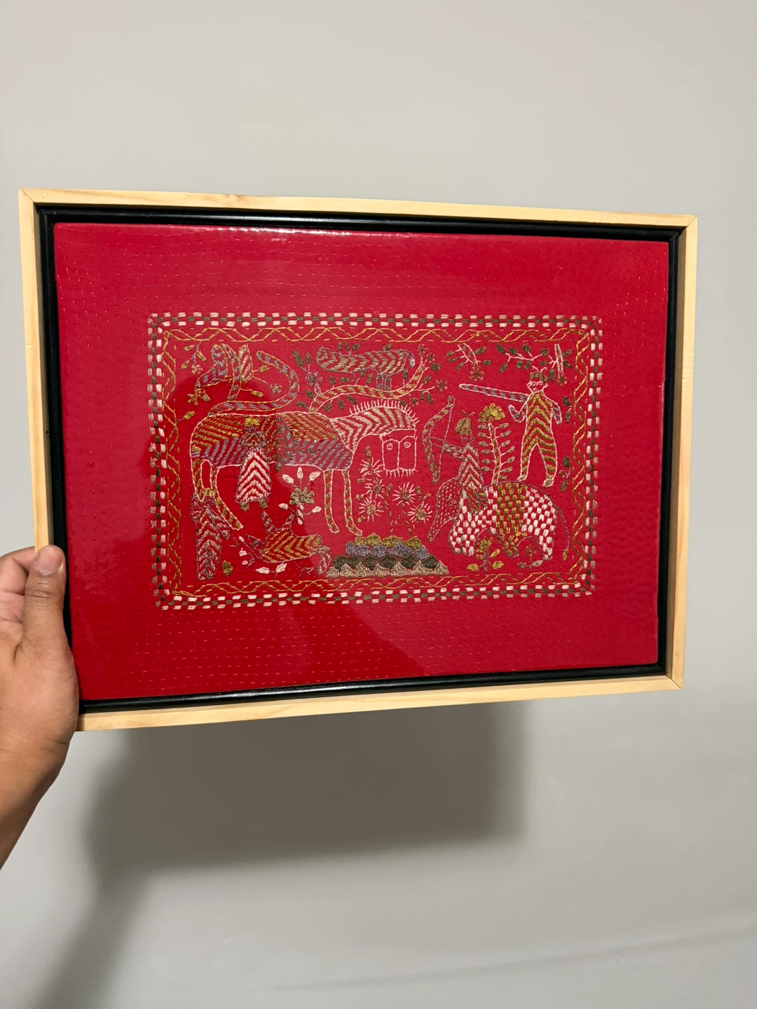 Framed hand stitched  Art - photo 3