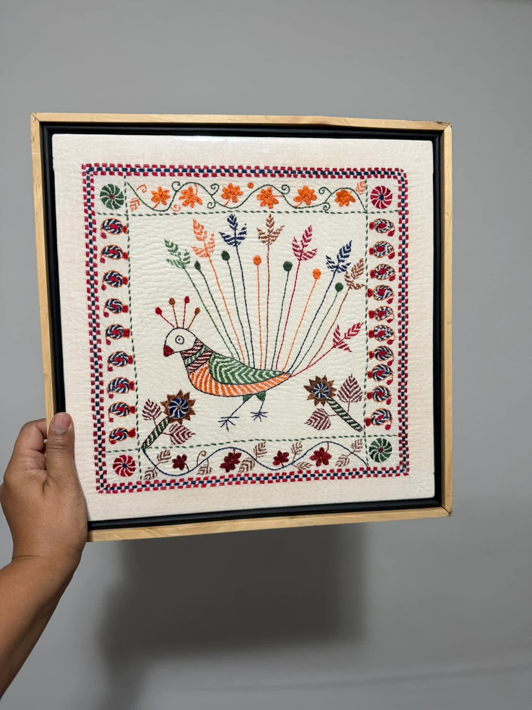Framed hand stitched  Art - photo 2