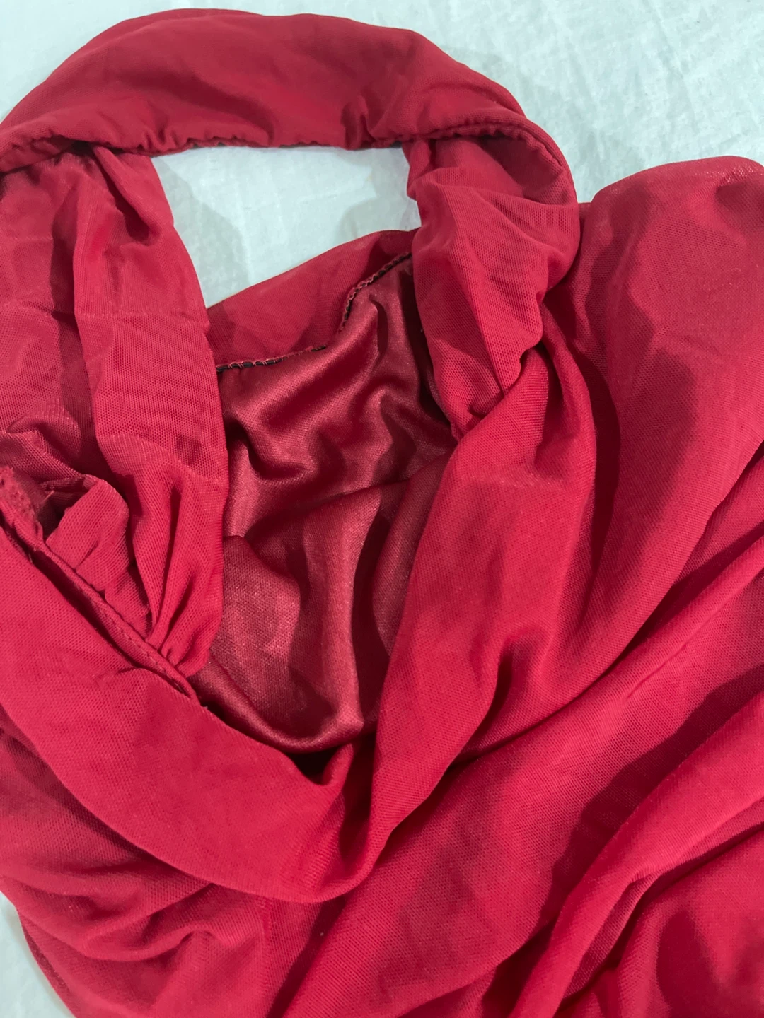 Red Mini halter Dress - photo 3