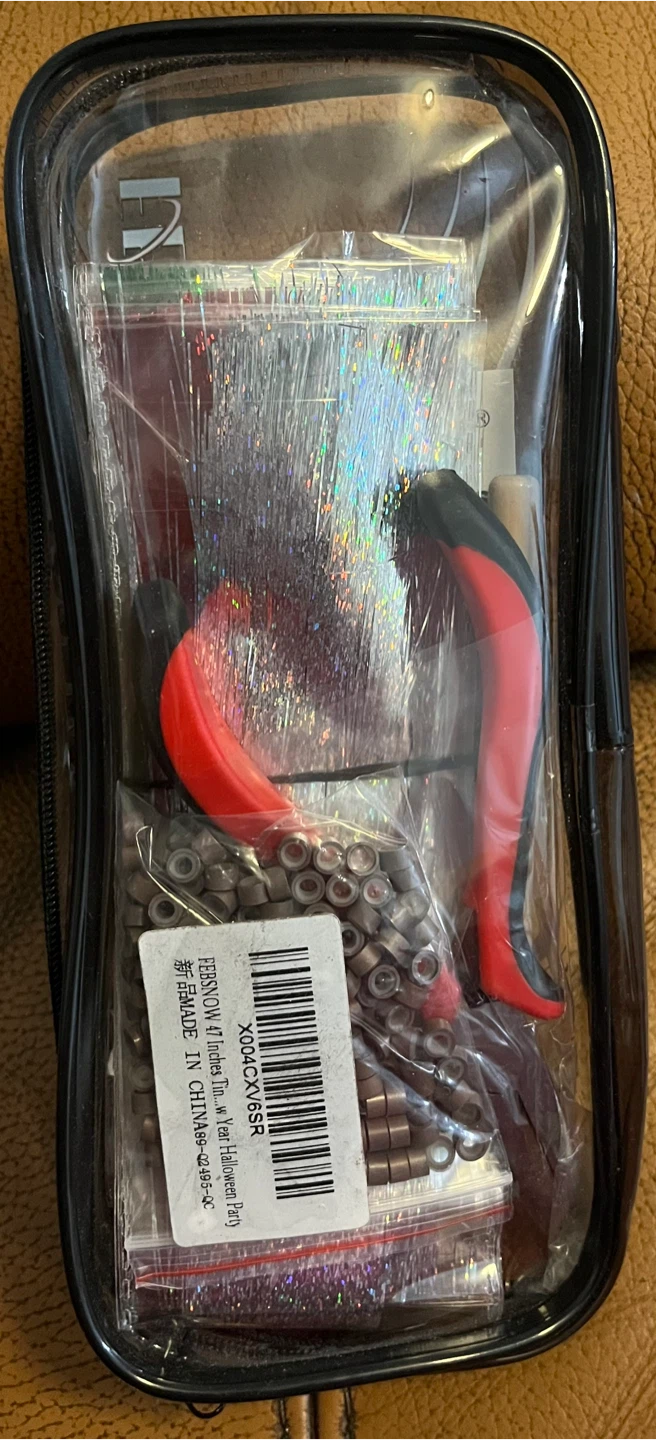 FEBSNOW Hair Tinsel Kit - 47 Inches