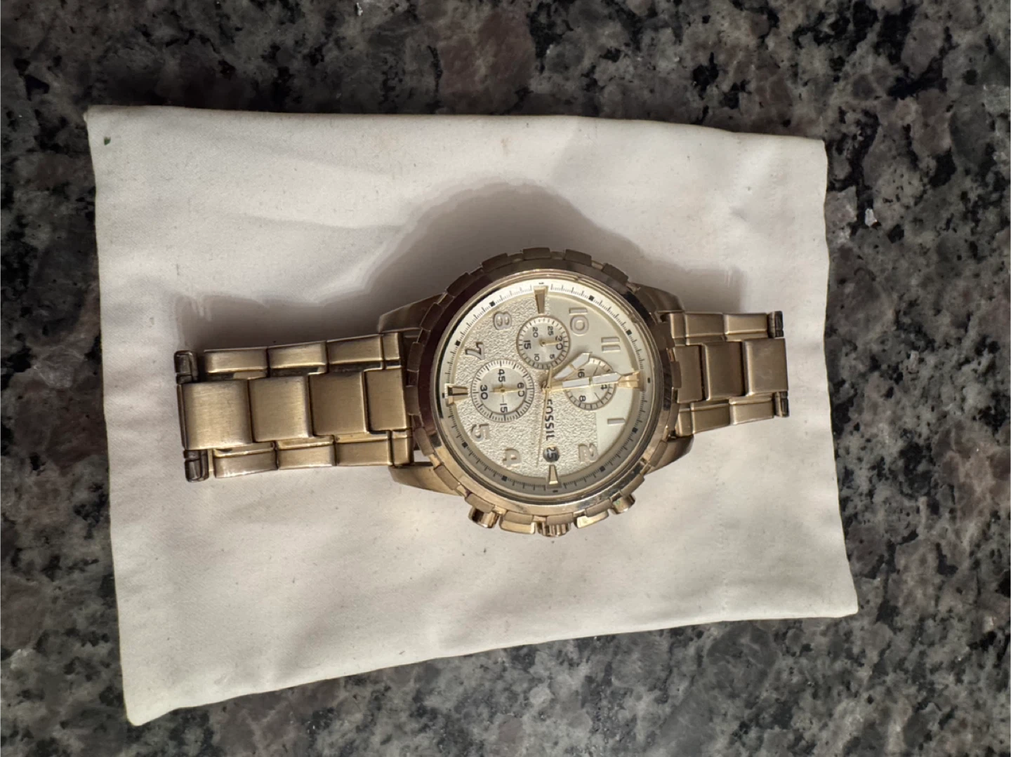 Fossil Men's Chronograph Watch - Gold