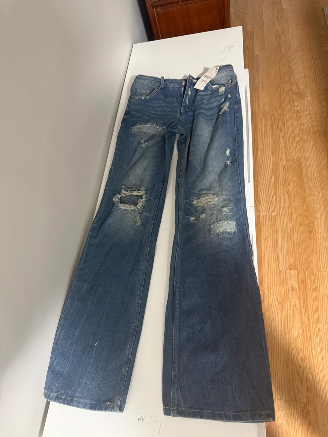 Zara Ripped Jeans - Size L