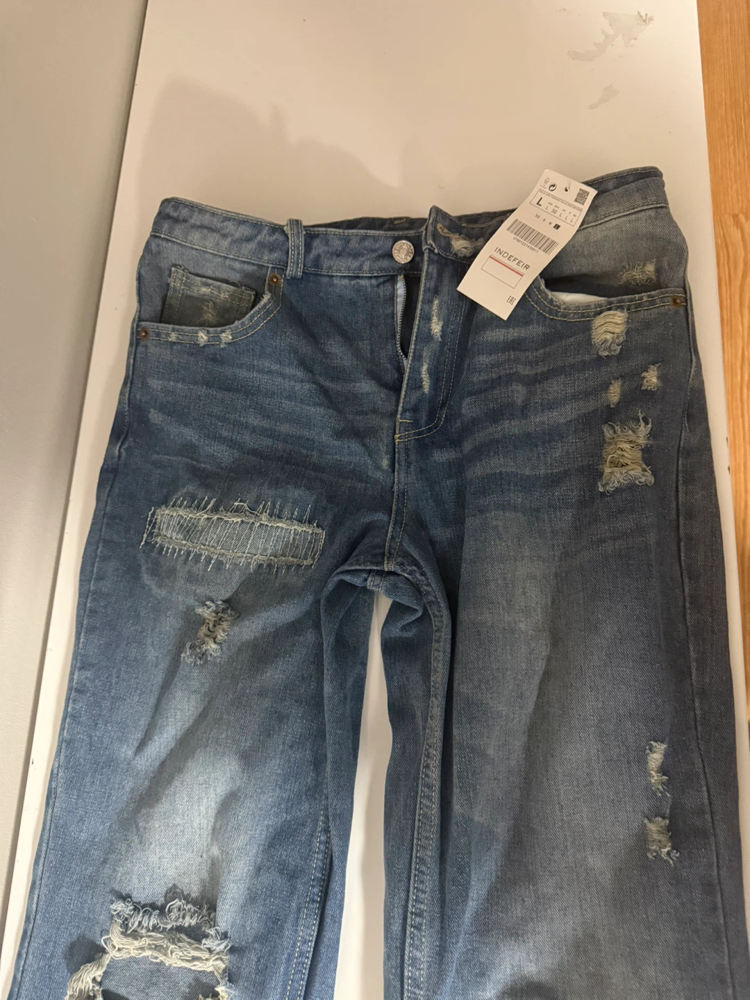 Zara Ripped Jeans - Size L - photo 2