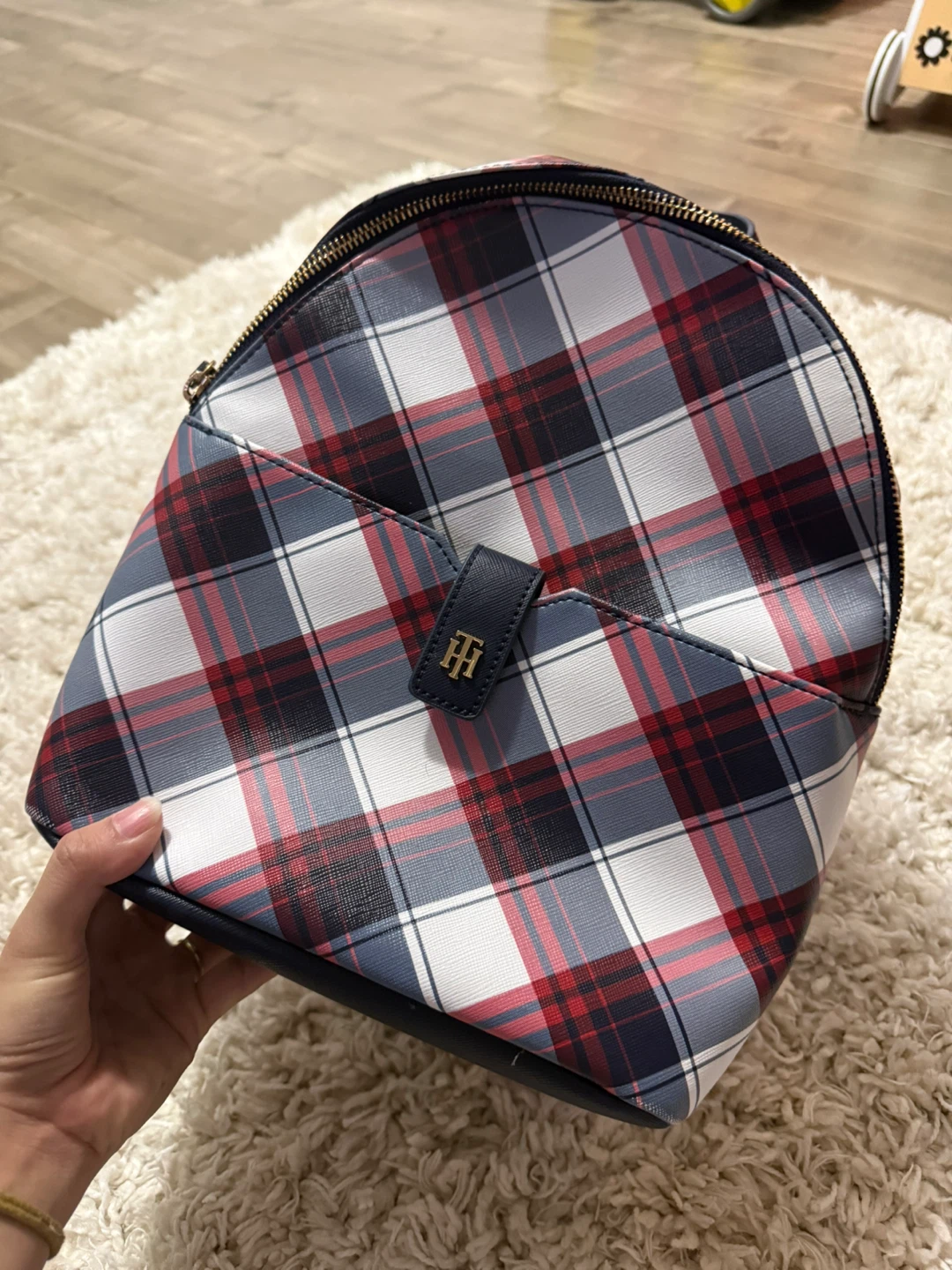 Tommy Hilfiger Plaid Backpack