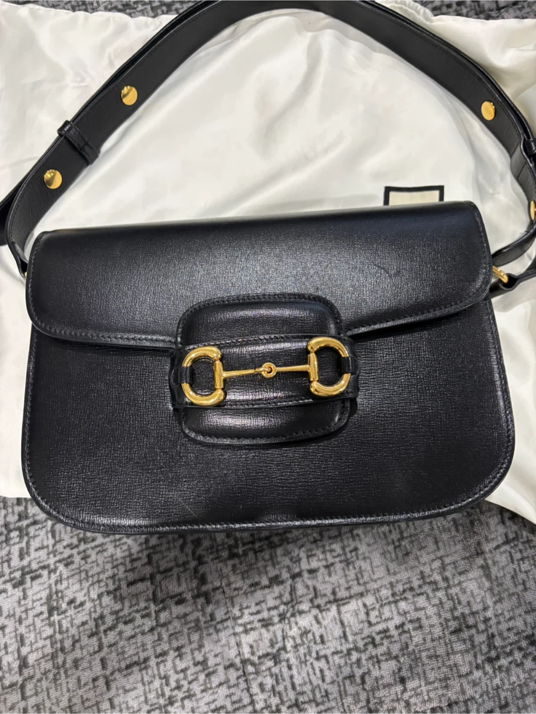 Gucci Horsebit 1955 Shoulder Bag Black - photo 2