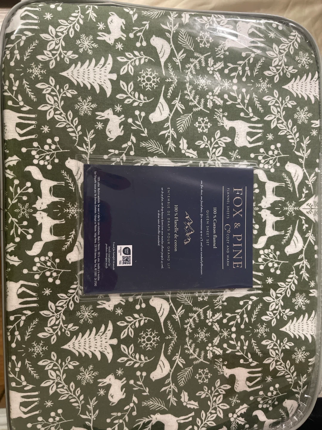 Fox & Pine Queen Flannel Sheet Set - New - photo 2