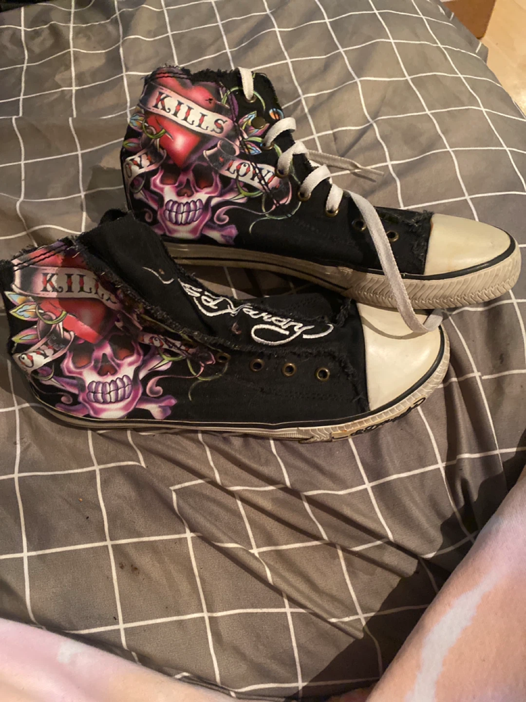 Ed Hardy High-Top Sneakers