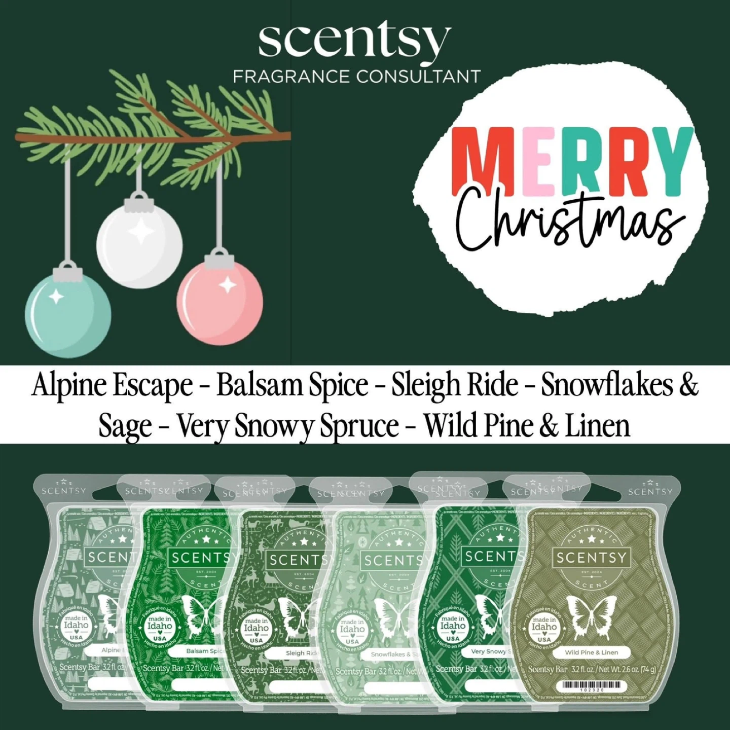 Christmas Scentsy Wax
