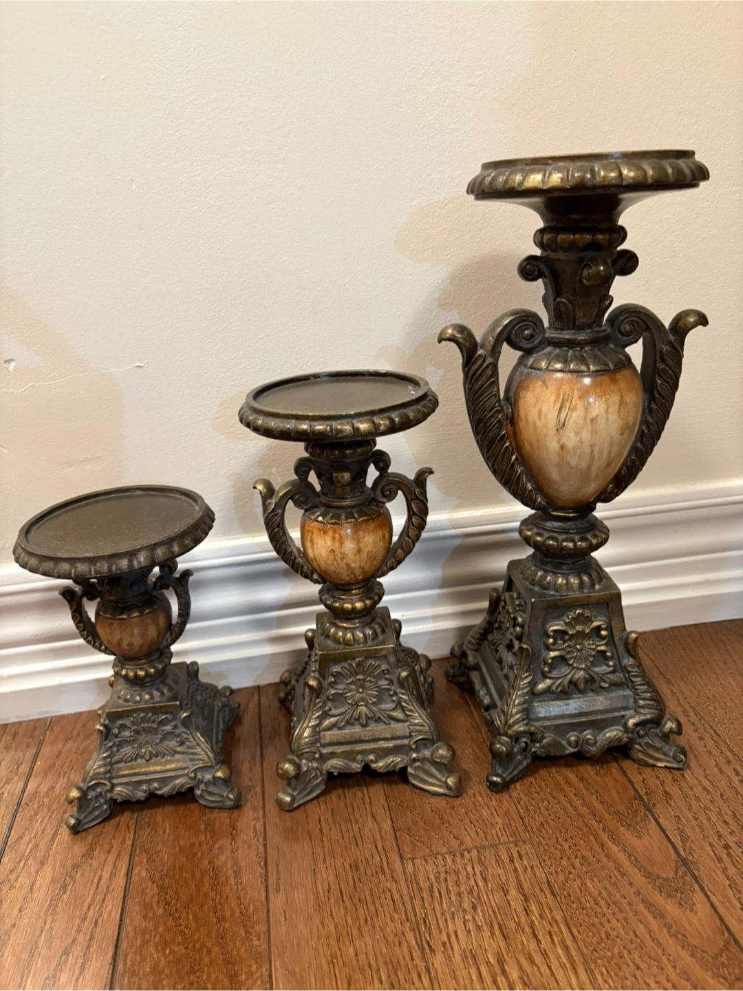 Vintage Candle Holder Set