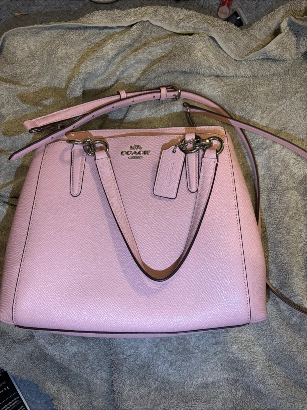 Coach Pink Leather Handbag