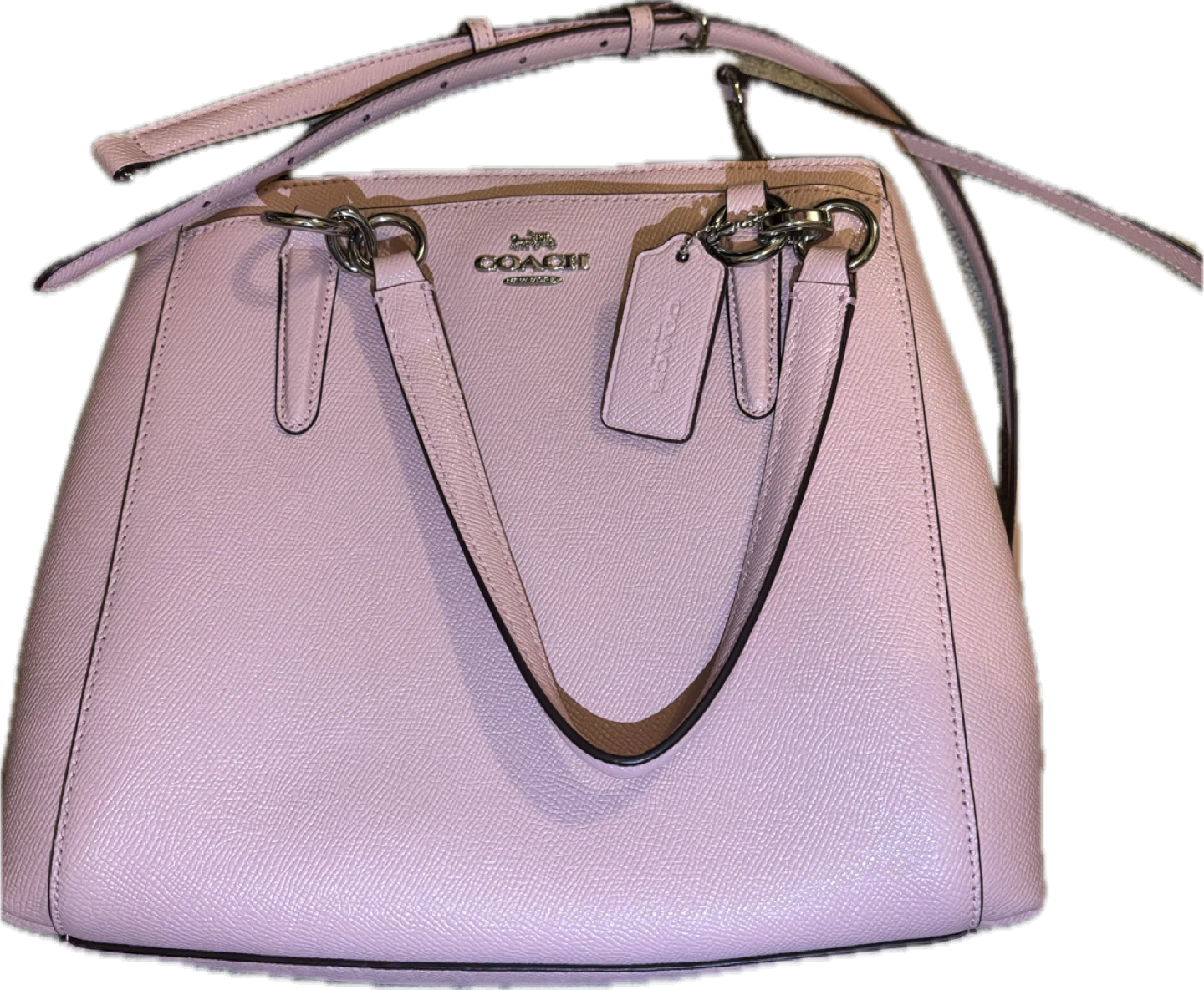 Coach Pink Leather Handbag - photo 3