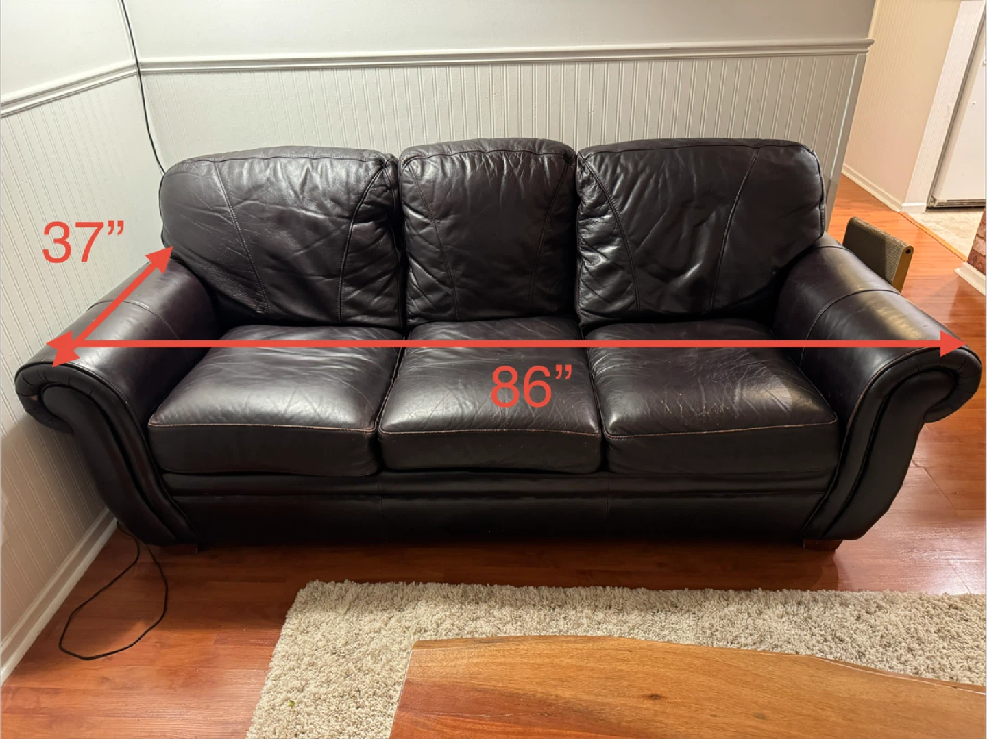 Leather Sofa - 2 Seater (64") & 3 Seater (86") - photo 5