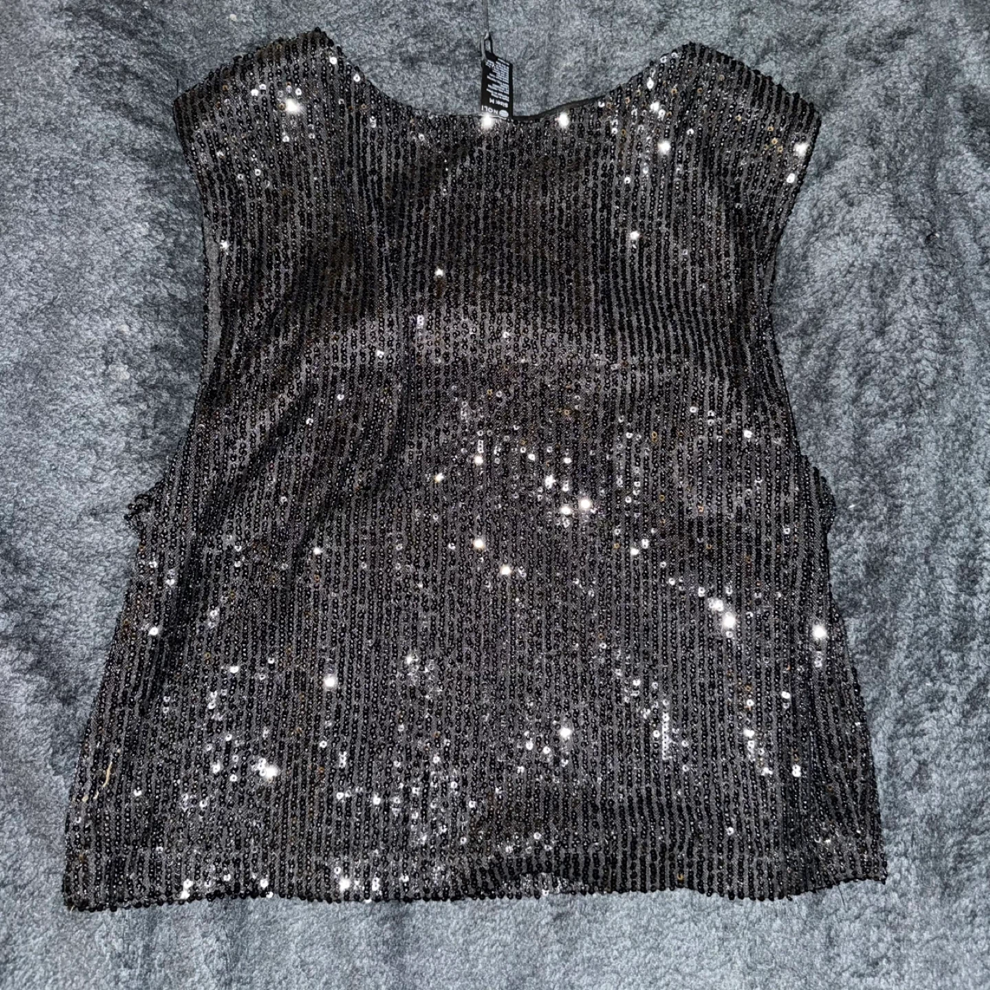 Noli Sequin Top - Black, Size M - photo 2