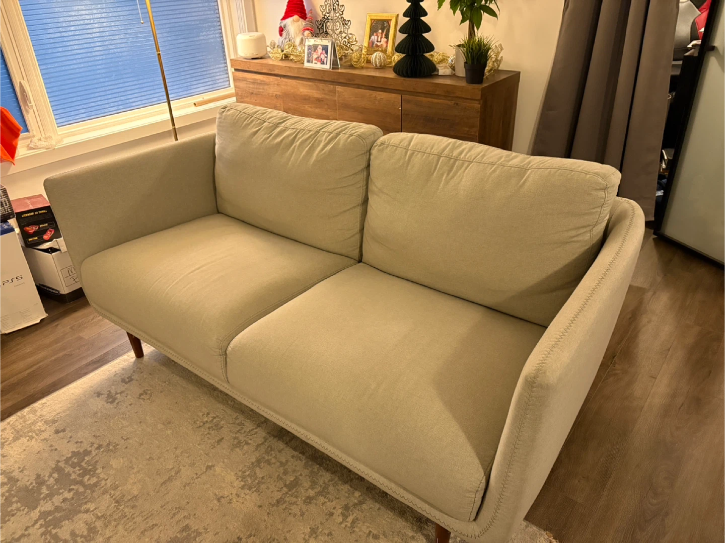 Structube Aaron Beige Loveseat Sofa