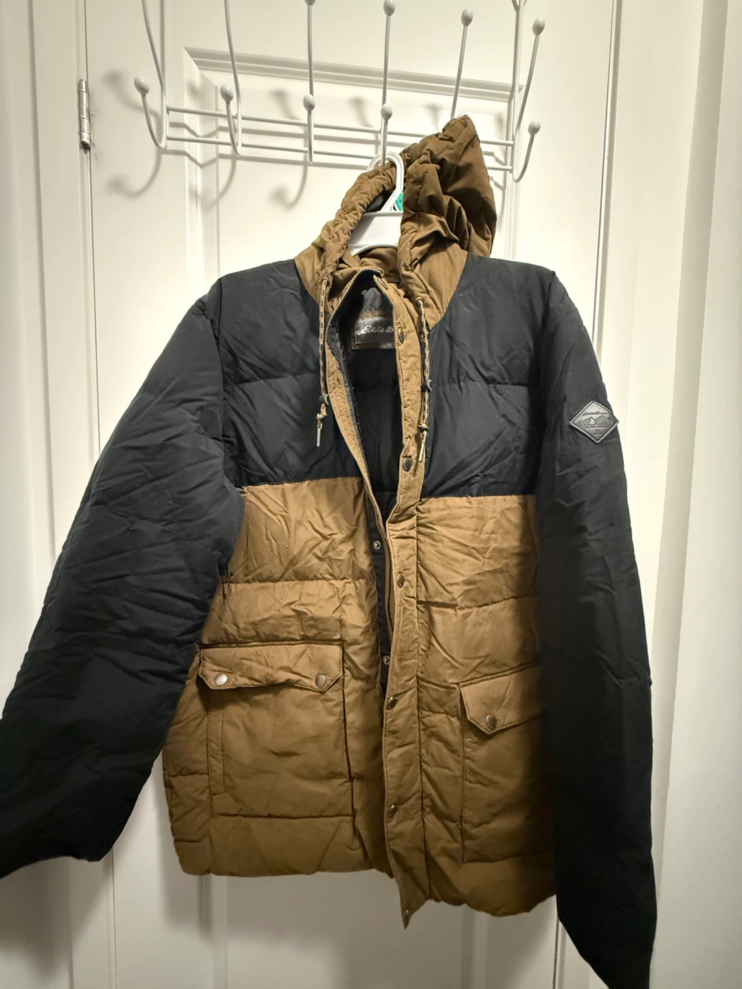Eddie Bauer Puffer Jacket - Brown/Black