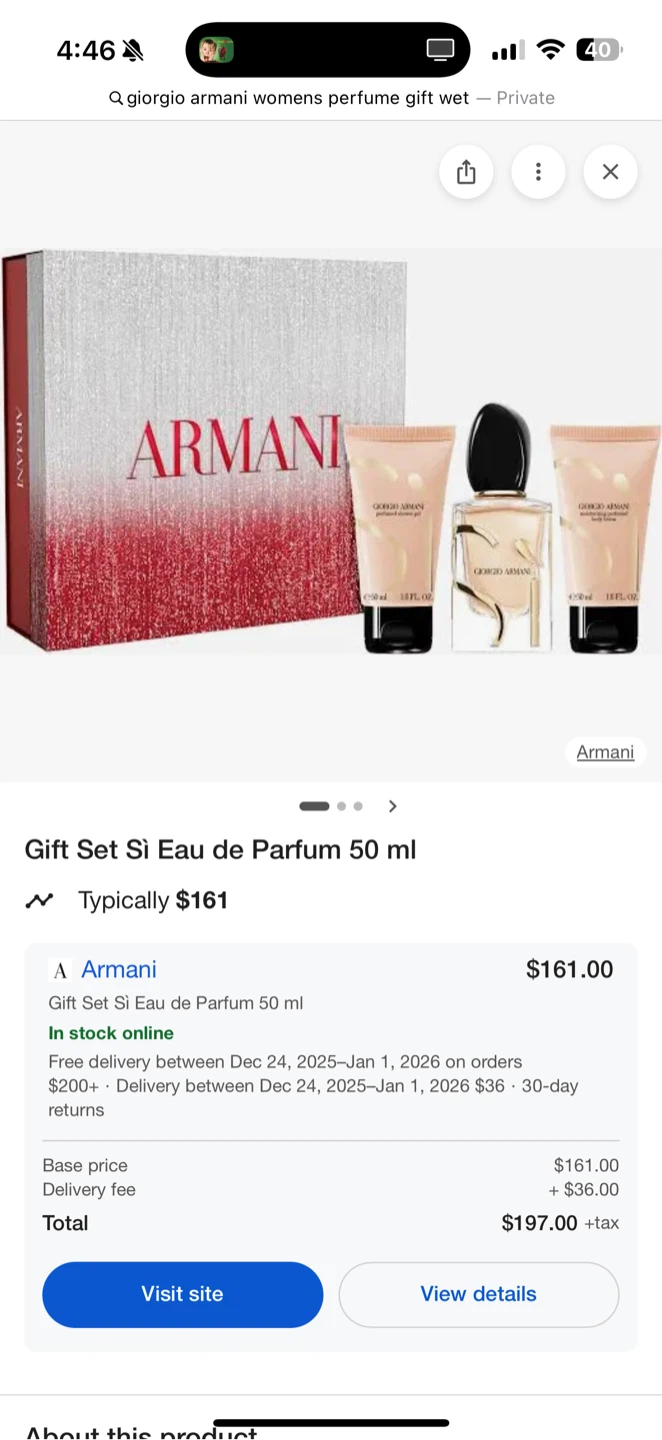 Giorgio Armani Si Perfume Set - photo 5